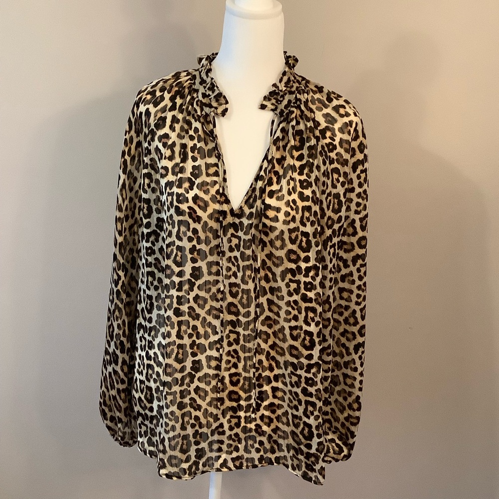 Leopard print blouse